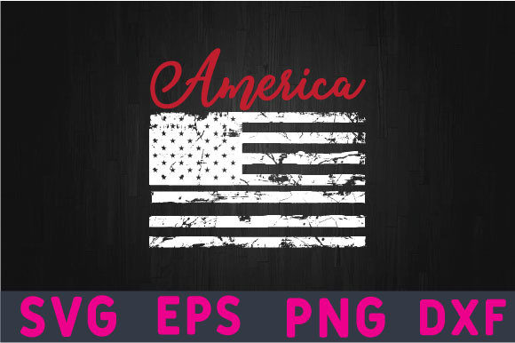 4th of July American Flag Graphics