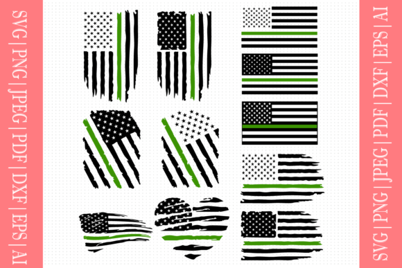 Army Flag Svg for Crafts and Graphics