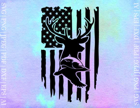 Duck Deer Fish Flag Svg: Graphics for Crafts Projects