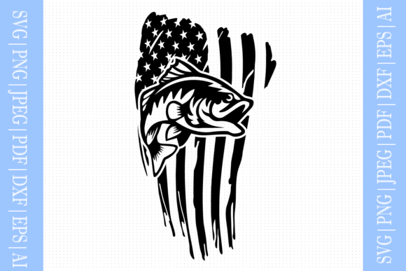 Fish Flag Svg: Graphics for Crafts and Small Business Branding