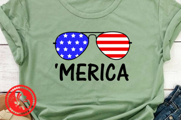 Merica USA Flag Sunglasses American Art