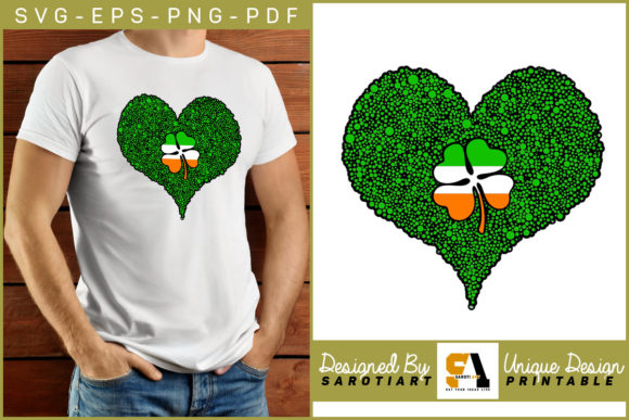 Patrick s Day Vector Love Irish Flag