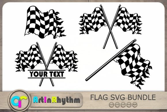Racing Flag Svg Bundle: Graphics for Crafts & Content