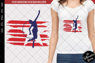Rythmic Gymnastic-2 Flag Graphics & Crafts