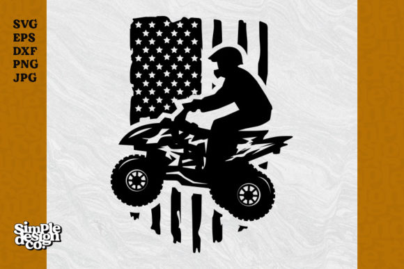 USA Flag Atv off-road Graphics and Crafts