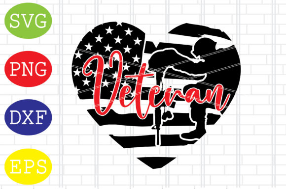 Veteran Heart Svg, American Flag Heart: Graphics and Crafts